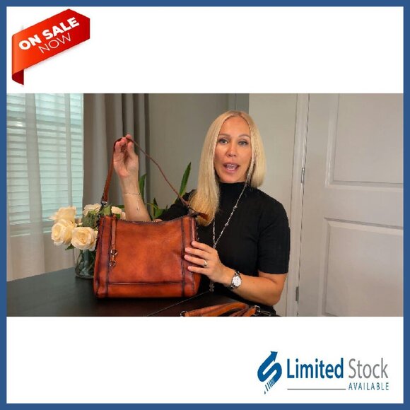 Genuine Leather Crossbody Bag with Adjustable Straps, Medium Hobo Purse - Picture 8 of 8